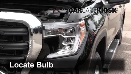 2019 GMC Sierra 1500 5.3L V8 Crew Cab Pickup Luces Luz de giro delantera (reemplazar foco)